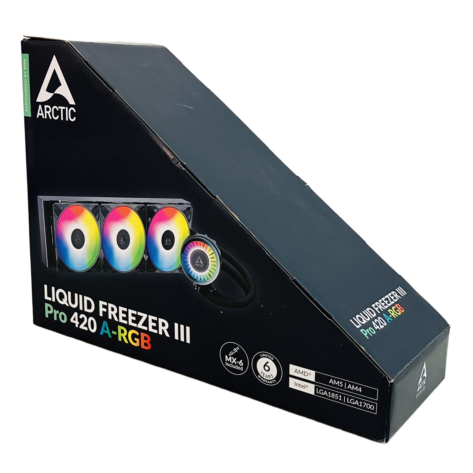 ARCTIC Liquid Freezer III Pro 420 A-RGB CPUクーラー オールインワン水冷 ブラック PCパーツ 開封済 ♥