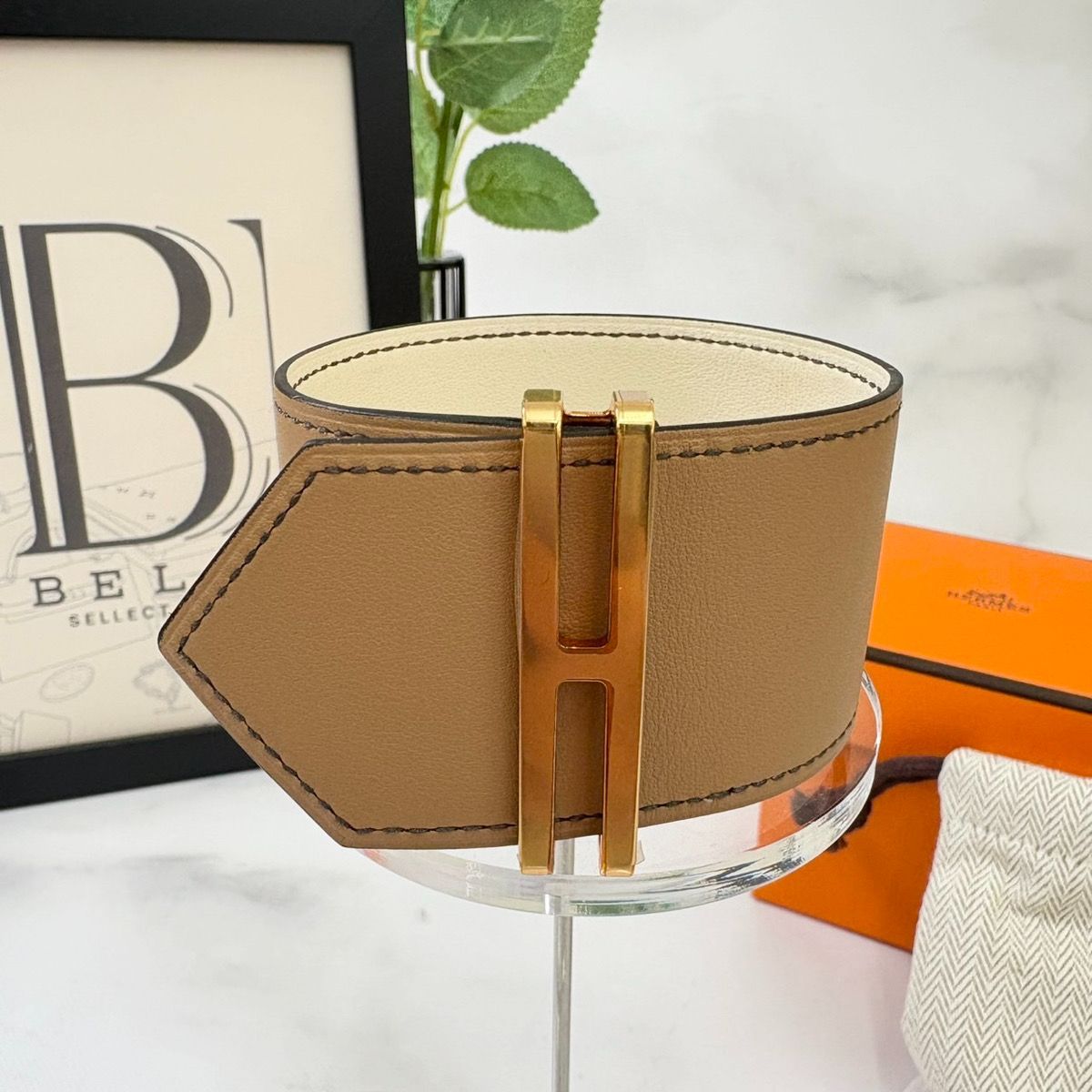 鑑定済み【 新品未使用 】エルメス 《 エラン 》 T2 チャイ ナタ