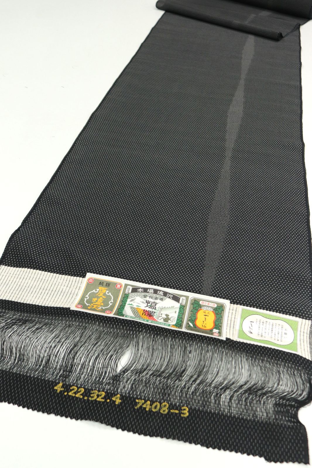 kta 2961 夏物 やまだ織 夏塩沢 紬 着尺 お仕立て付き １ヶ月半～２ヶ月で発送