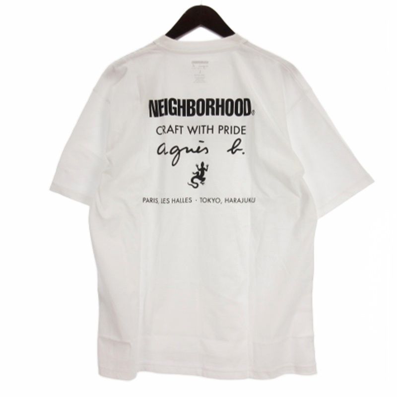【新品タグ付】NEIGHBORHOOD ✖︎ agnes b. コラボTシャツ M NEIGHBORHOOD. agnès b. コラボロンT 新品タグ付】NEIGHBORHOOD