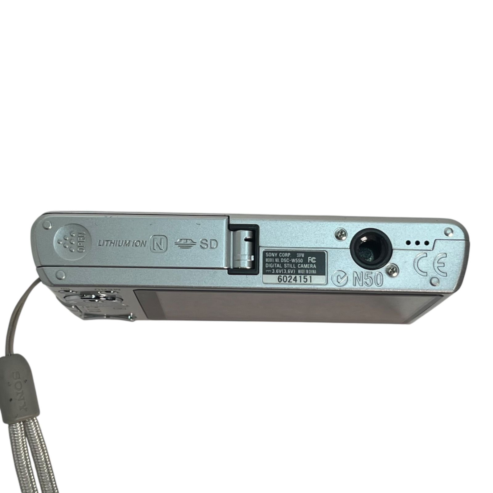  管2512-322 動作未 SONY ソニー Cyber-shot DSC-W 550 シルバー デジタルカメラ 1410万画素 4倍ズーム コンデジ 現状渡し コンパクトデジタルカメラ デジタルカメラ