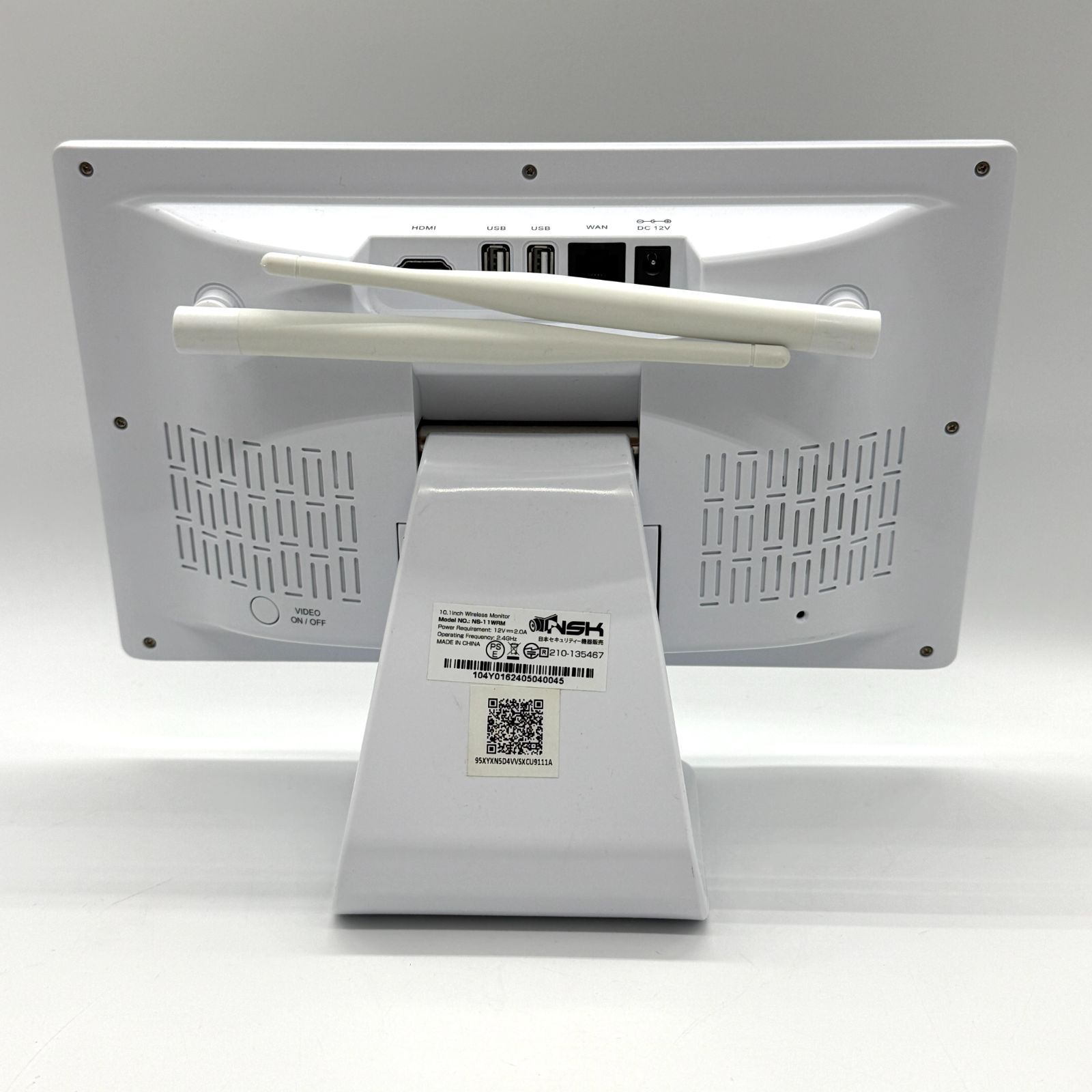 NSK 日本セキュリティー機器販売 防犯カメラ eye revo pro アイ レボ プロ NS セット 増設カメラ1台付 モニター ワイヤレス 暗視カメラ 侵入アラーム