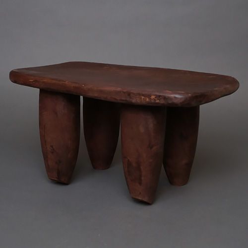 アフリカ コートジボワール セヌフォスツール No.7 セヌフォ族 椅子 民具 アフリカンアート プリミティブアート アフリカ雑貨 一刀彫 彫刻 花台