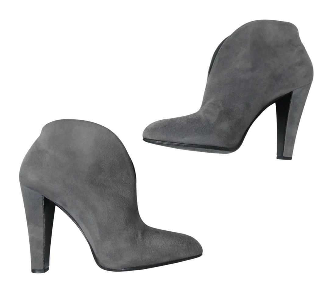 MIU MIU ミュウミュウ 36.5 約23.5㎝ 山羊革 レザー スエード Vカット