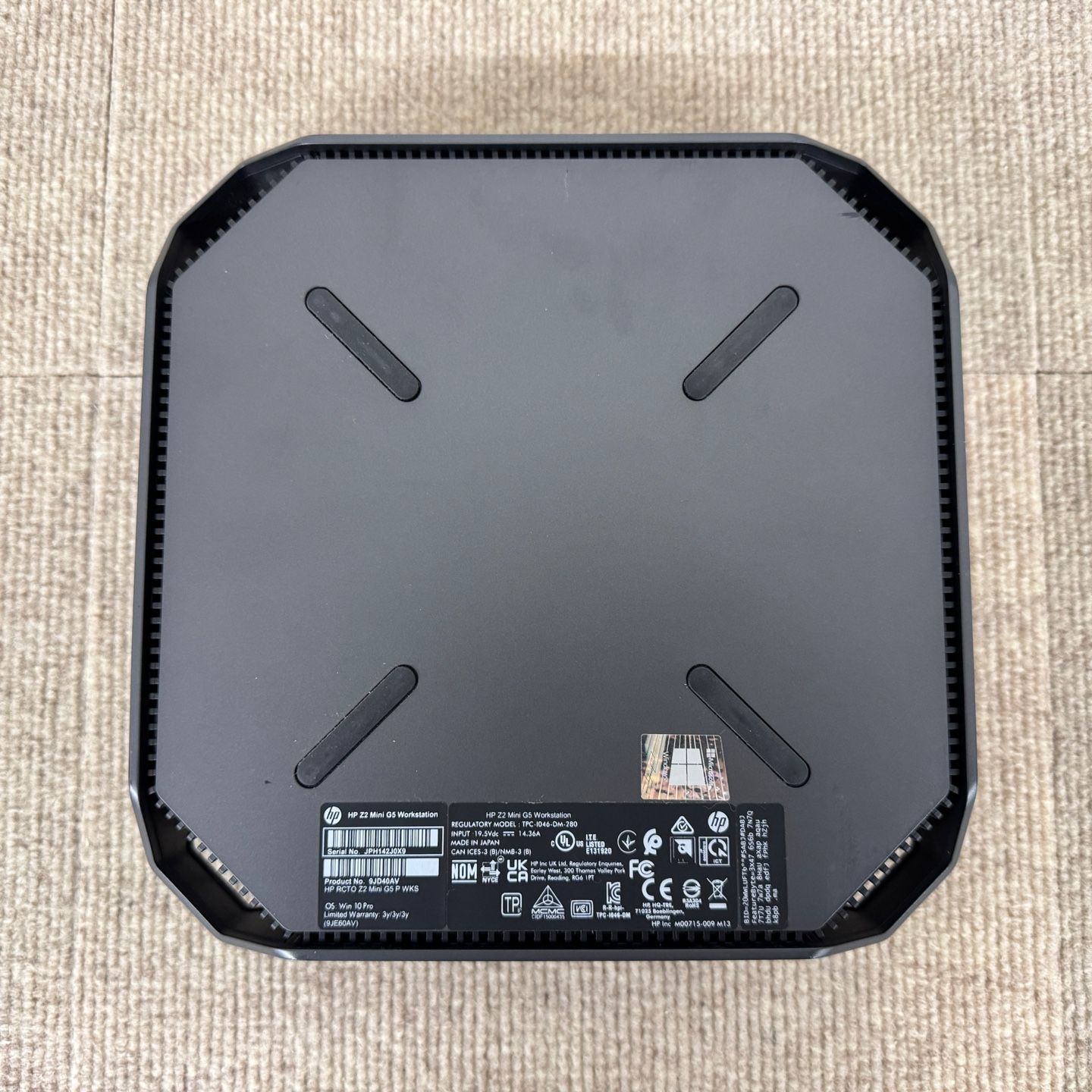 送料無料】超小型 HP Z2 Mini G5 Workstation Intel Xeon W-1250 6コア