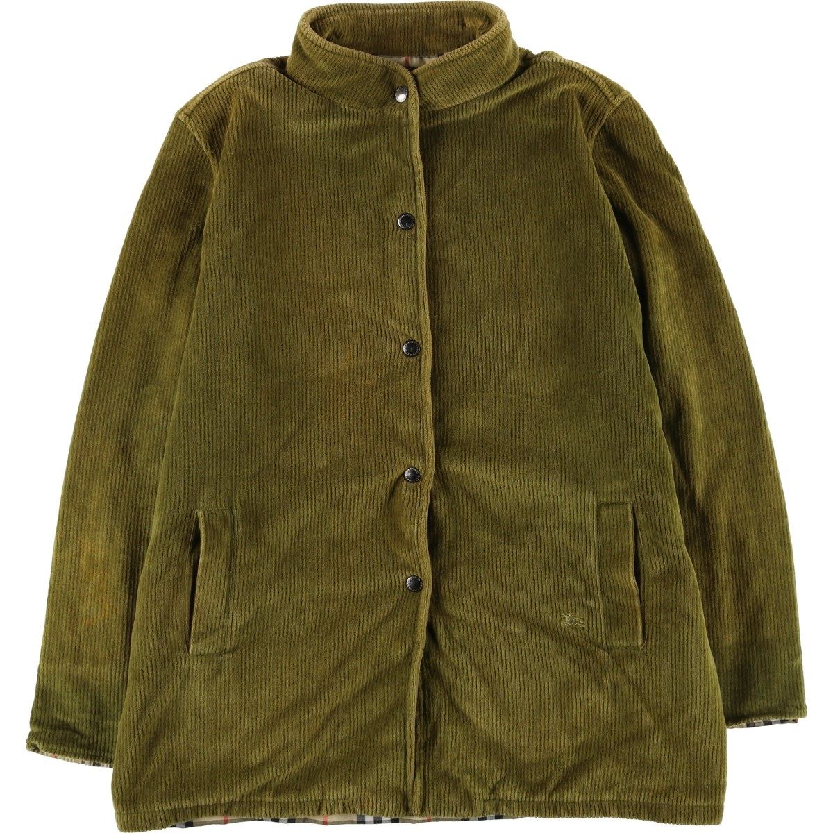 古着 バーバリー Burberry s LONDON 中綿入り コーデュロイジャケット レディースL相当|eaa 599384