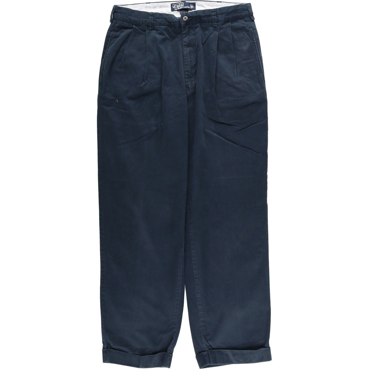 古着 ラルフローレン Ralph Lauren POLO by ツータック チノパンツ メンズw 32相当|eaa 606212