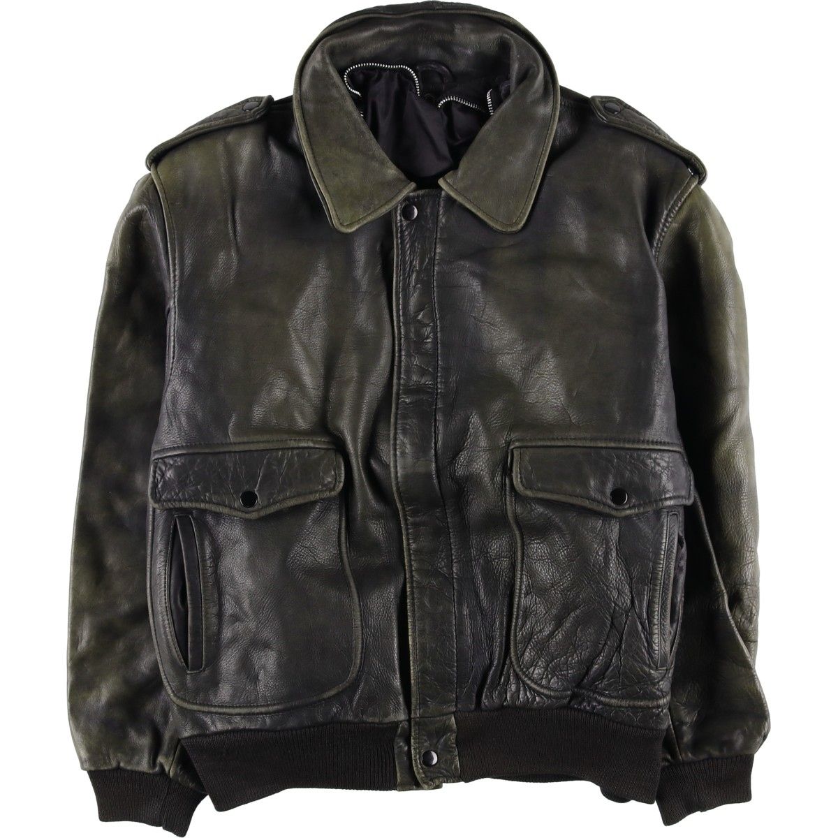 古着 A 2タイプ レザーフライトジャケット メンズXL相当 eaa 563330