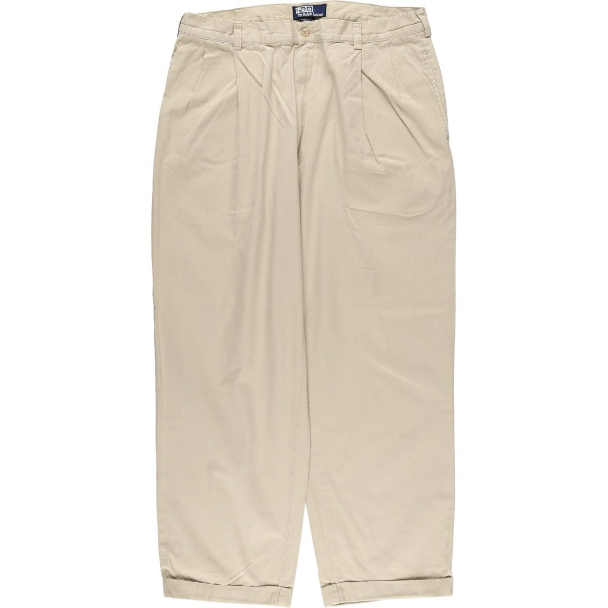 古着 ラルフローレン Ralph Lauren POLO by ツータック チノパンツ メンズw 34相当|eaa 606200