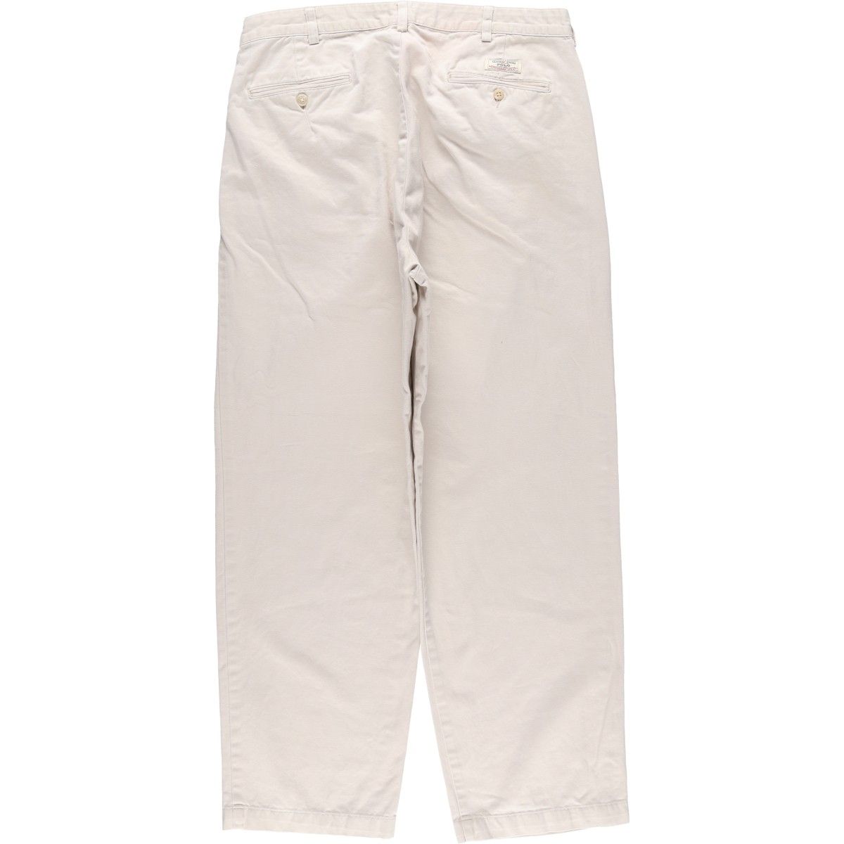 古着 ラルフローレン Ralph Lauren Polo ANDREW PANT ツータック チノパンツ メンズw 34相当|eaa 606203