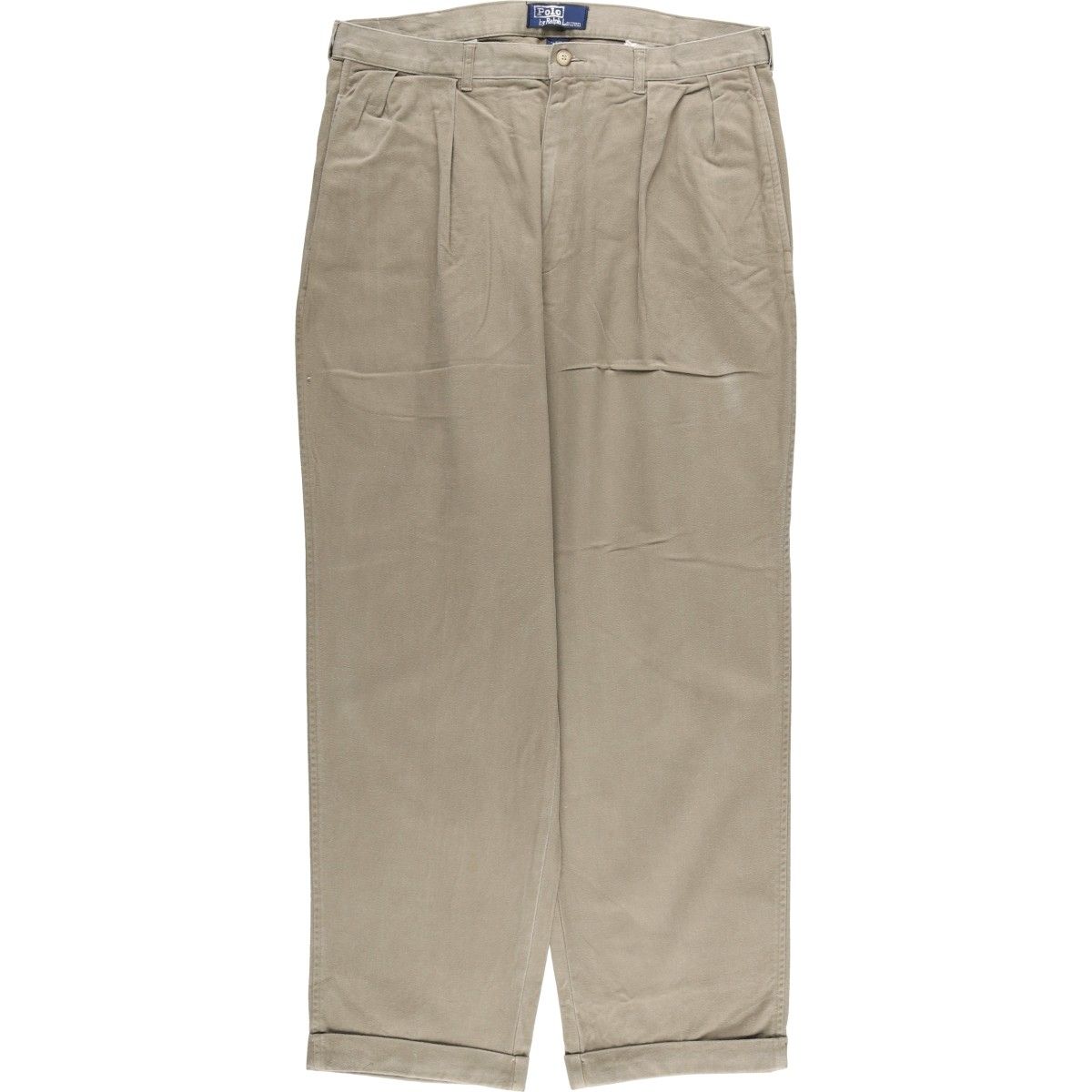 古着 ラルフローレン Ralph Lauren POLO by ツータック チノパンツ メンズw 34相当|eaa 605872