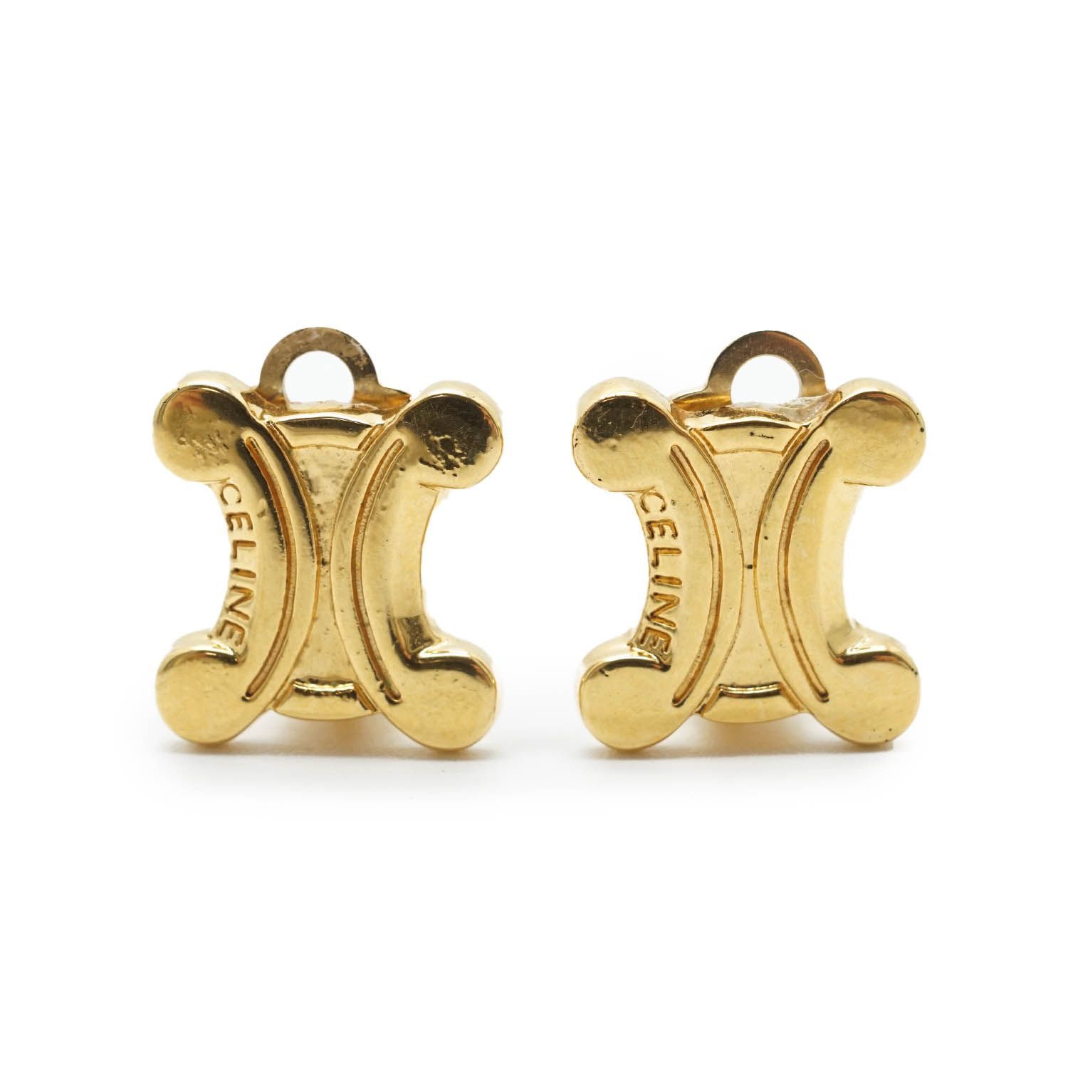 セリーヌ トリオンフ イヤリング ゴールド Celine Triomphe Earrings G Brass