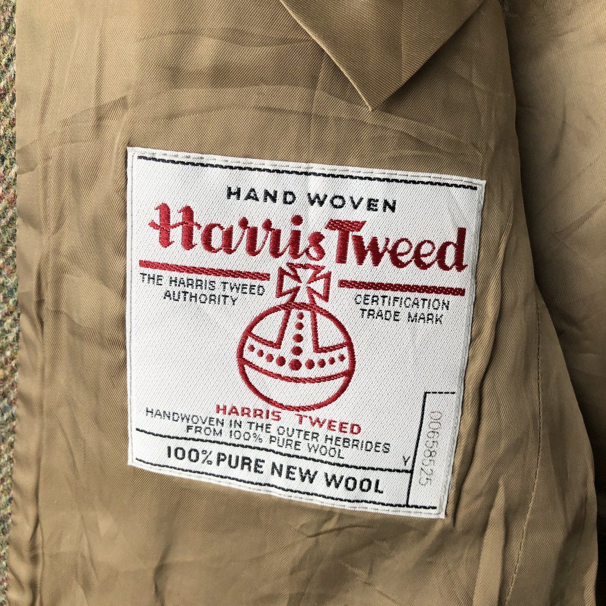 古着 90年代 ハリスツイード Harris Tweed チェック柄 ヘリンボーン