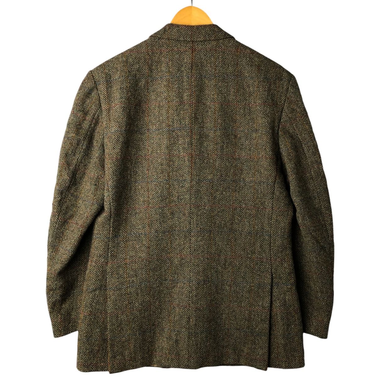 古着 90年代 ハリスツイード Harris Tweed チェック柄 ヘリンボーン