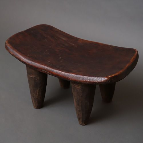 アフリカ コートジボワール セヌフォスツール No.10 セヌフォ族 椅子 民具 アフリカンアート プリミティブアート アフリカ雑貨 一刀彫 彫刻 花台