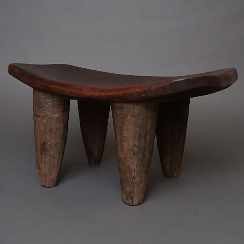 アフリカ コートジボワール セヌフォスツール No.10 セヌフォ族 椅子 民具 アフリカンアート プリミティブアート アフリカ雑貨 一刀彫 彫刻 花台