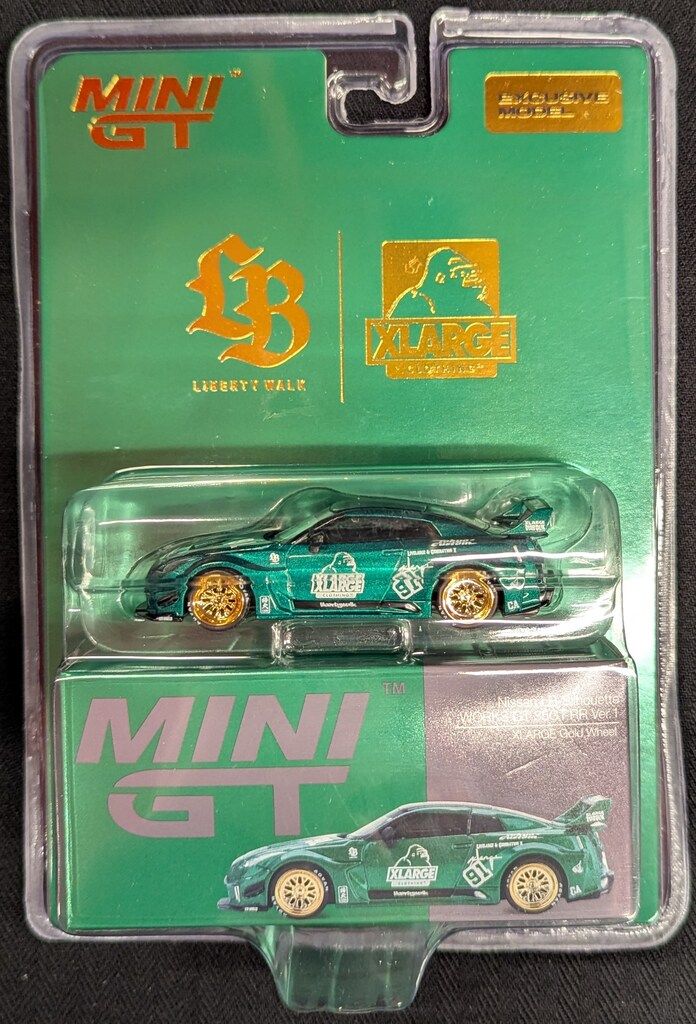 TSM MODEL 1 64 MINI GT NISSAN LB WORKS 35 RR VER XLARGE GOLD WHEE 1071