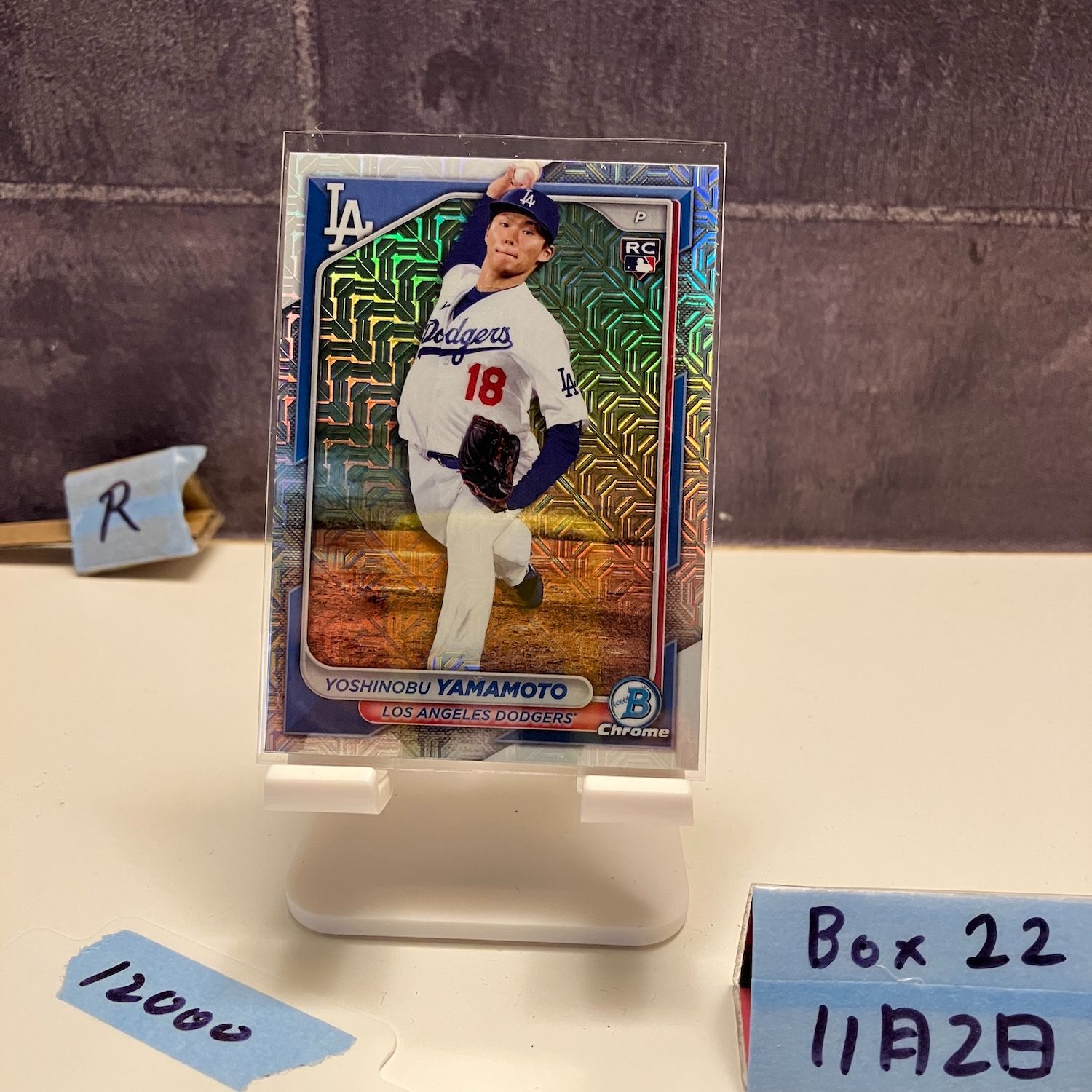 2024 Topps Bowman Chrome 山本由伸 Yoshinobu Yamamoto ロサンゼルス