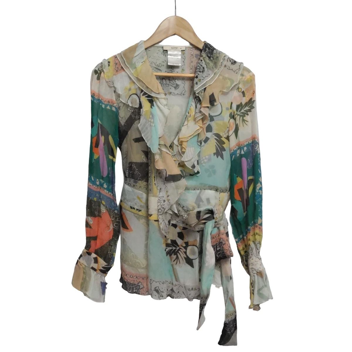 エトロ 長袖シャツブラウス サイズ42 M レディース美品 - ライトブルー