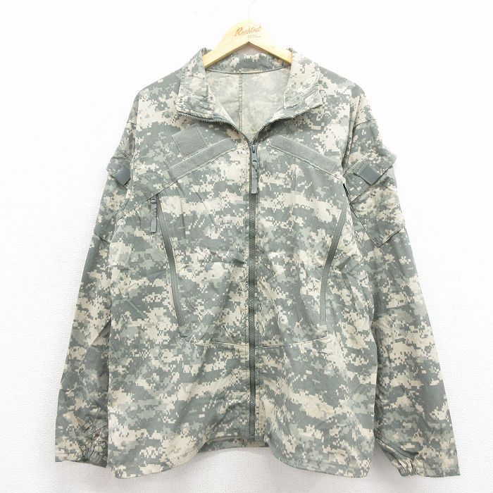 XL|古着 長袖 ミリタリー ジャケット メンズ 00年代 00 s ECWCS GEN 3 レベル3 デジタルカモ グレー 迷彩 25 nov 17