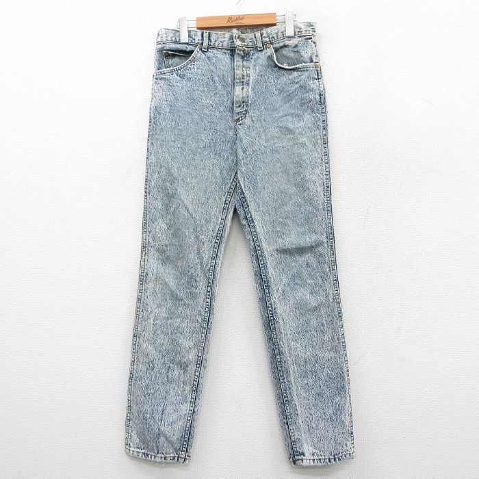 W 32|古着 リー Lee ジーンズ メンズ 90年代 90 s ケミカルウォッシュ コットン 紺 デニム spe 25 nov 17