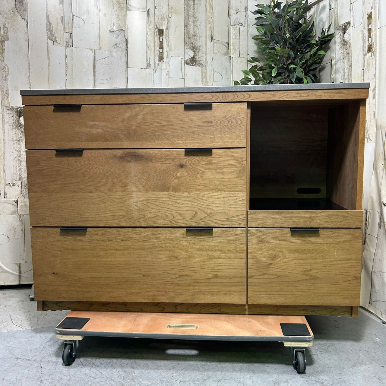 unico ウニコ ADDAY アディ 食器棚 キッチンボード W1230 - メルカリ