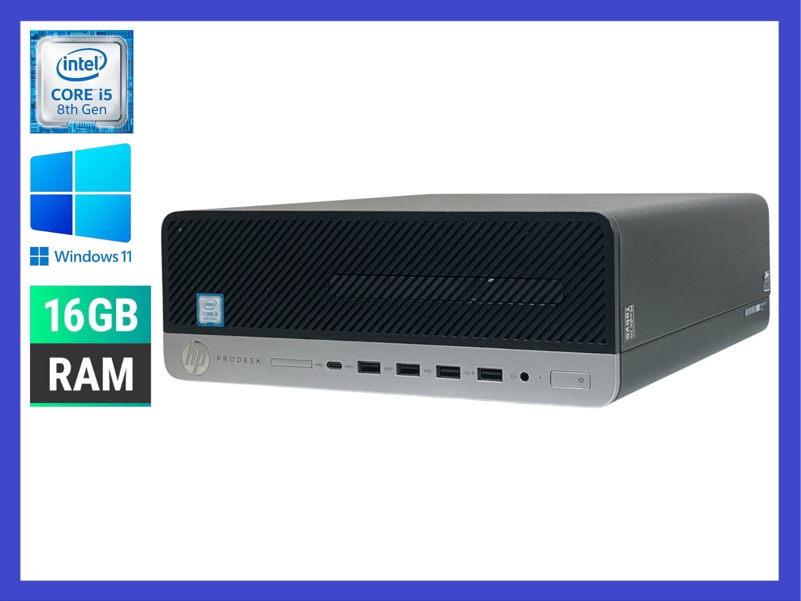 Windows11 HP デスクトップpc i5-8500 16GB 日本HP Microsoft Office 付き デスクトップ PC パソコン HP 8世代