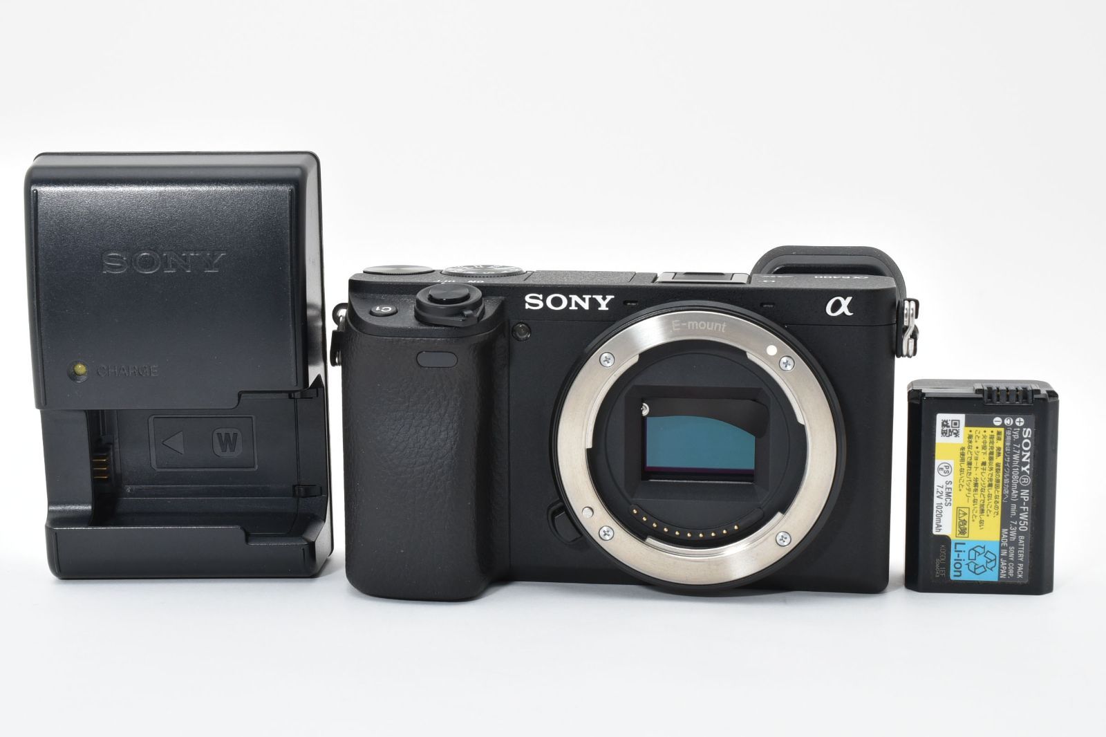 195ショット 級 Sony α6400 ブラック バッテリーチャージャーセット T 017