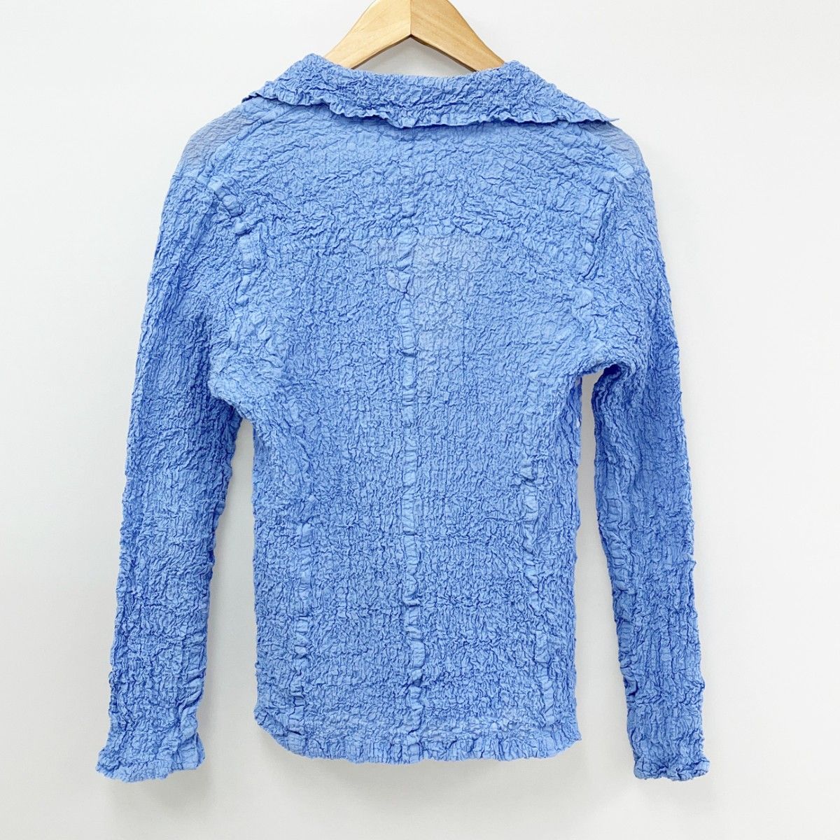 ◇◇ISSEY MIYAKE ME イッセイミヤケ 長袖シャツ ドット柄 ミセス