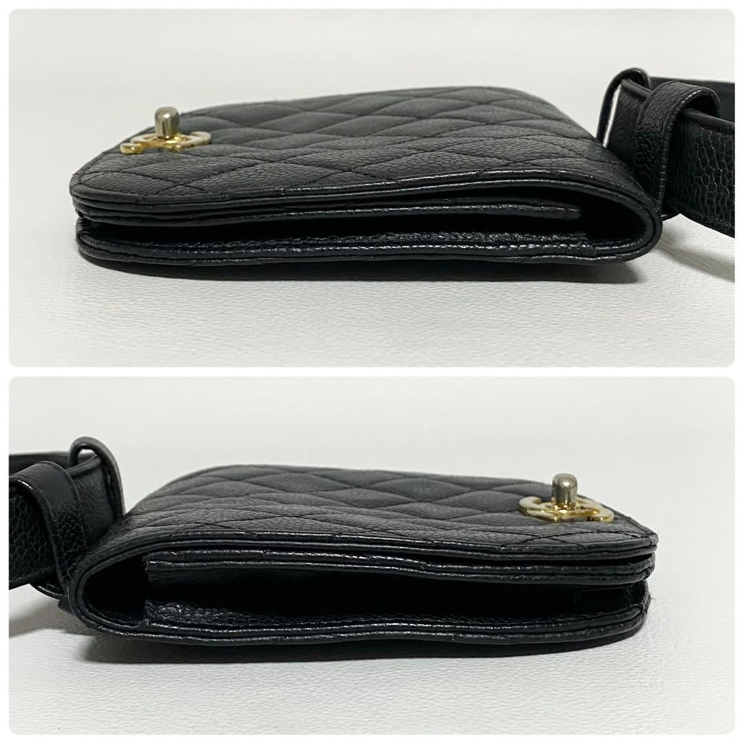CHANEL / マトラッセ ウエストポーチ キャビアスキン ココマーク