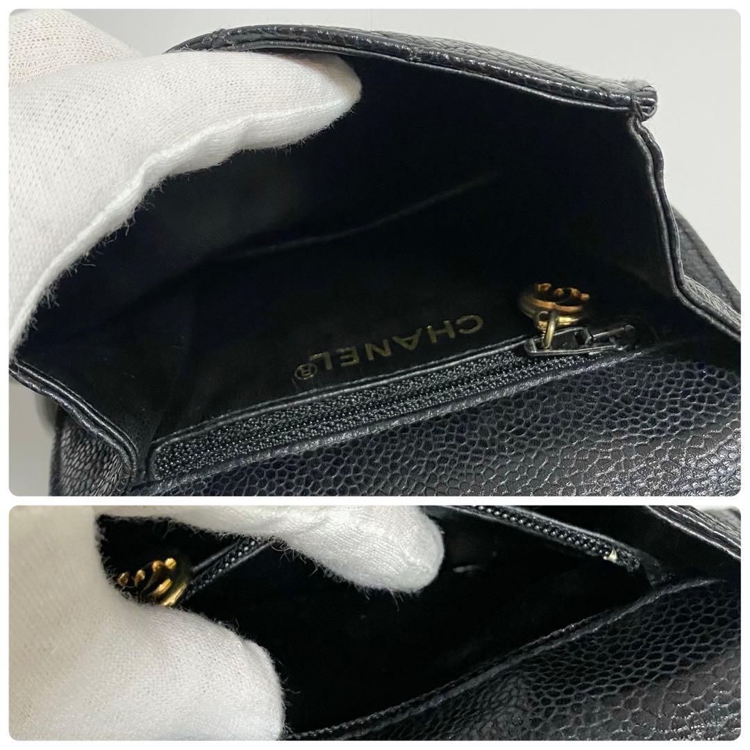 シャネル CHANEL  ココマーク マトラッセ ウエストポーチ CHANEL / マトラッセ ウエストポーチ キャビアスキン ココマーク