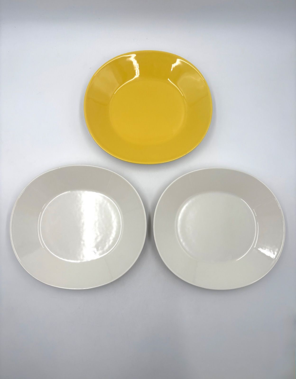 ARABIA アラビア アラビアカラーズ イエロー ホワイト 24 5 cm オーバルプレート 北欧 大皿 セット