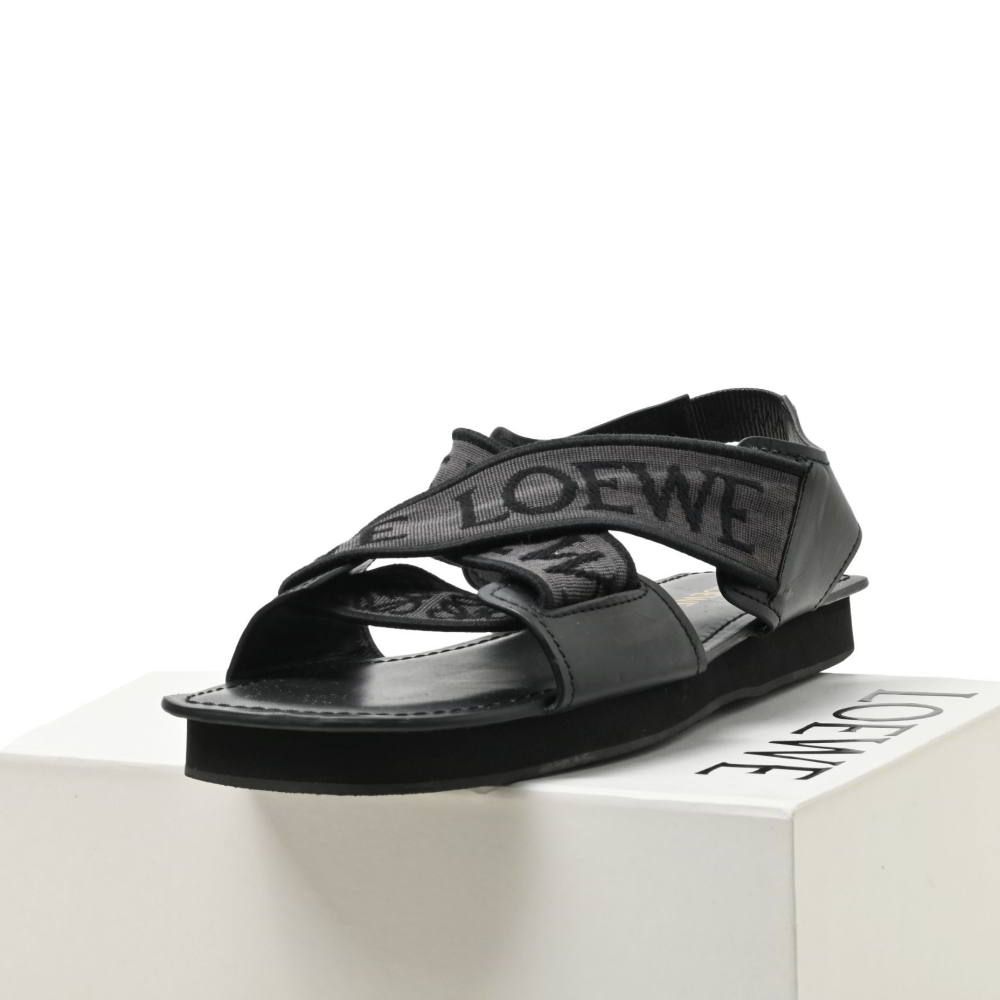 LOEWE クリスクロス ロゴ サンダル