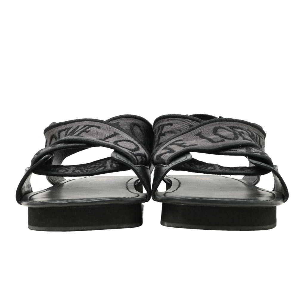 LOEWE クリスクロス ロゴ サンダル