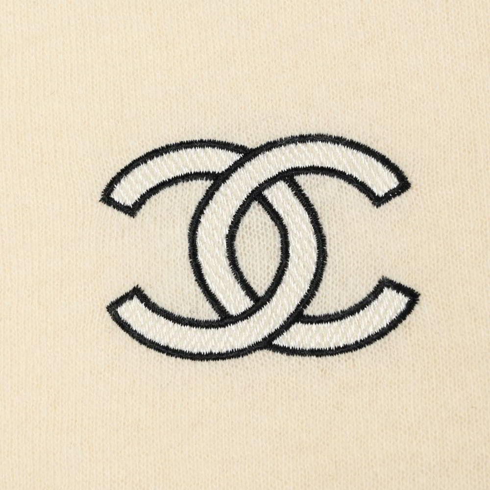  CHANEL イタリア製 カシミヤ シルク混 ココマーク マフラー マフラー 小物