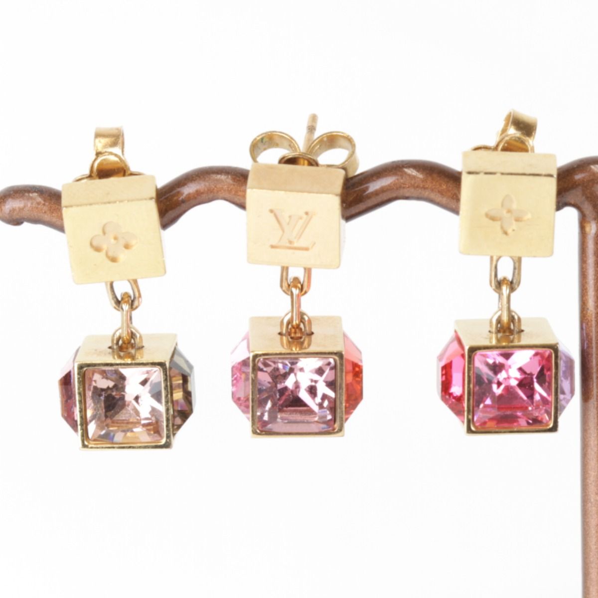 メタル LOUIS VUITTON M 66827 GL 0123 ブークルドレイユ ギャンブル 箱有 ピアス