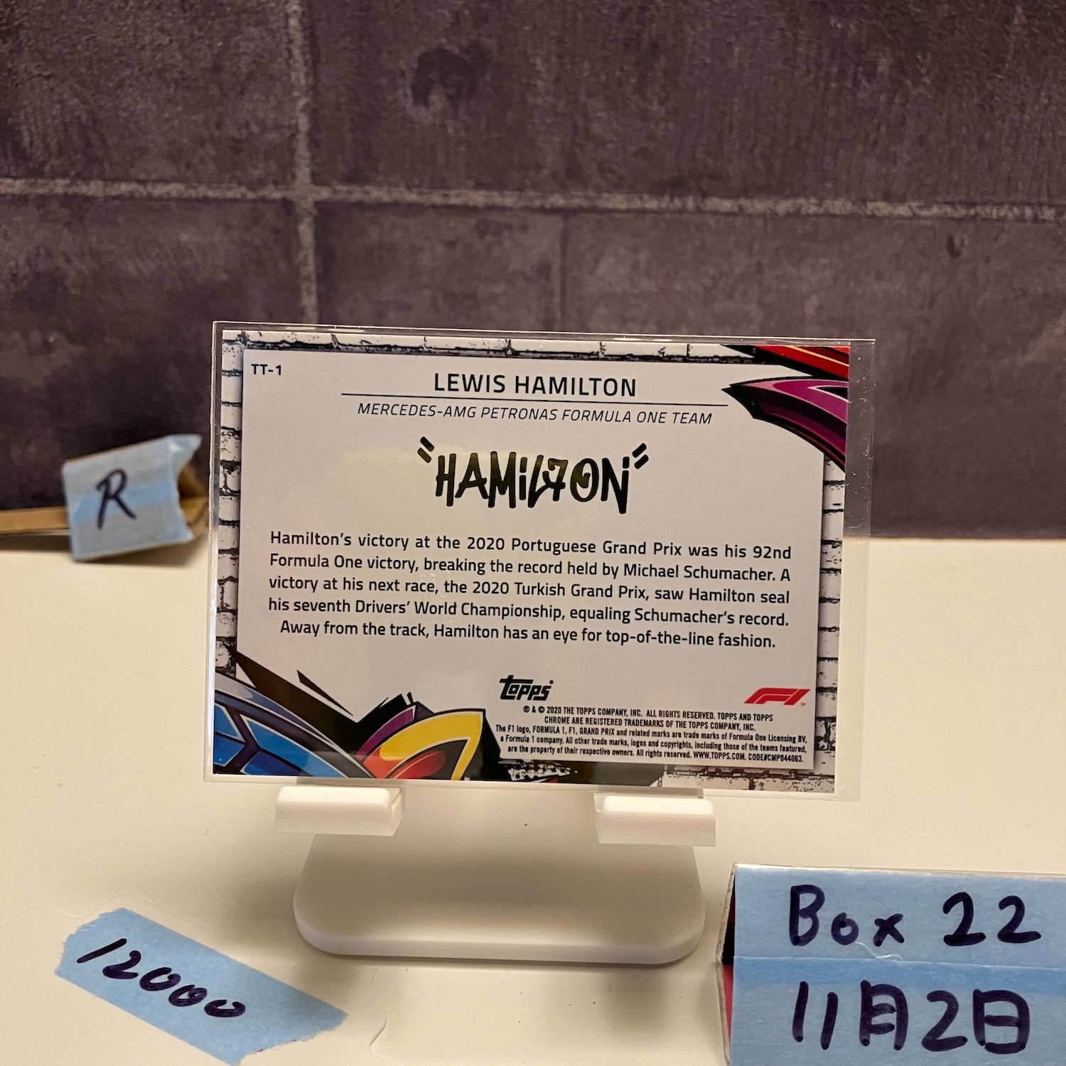 2021 Topps Chrome Lewis Hamilton Mercedes AMG Petronas Formula One Team Refractor カード
