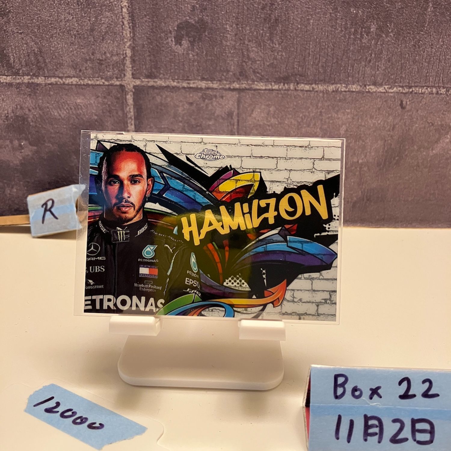 2021 Topps Chrome Lewis Hamilton Mercedes-AMG Petronas Formula One Team Refractor カード