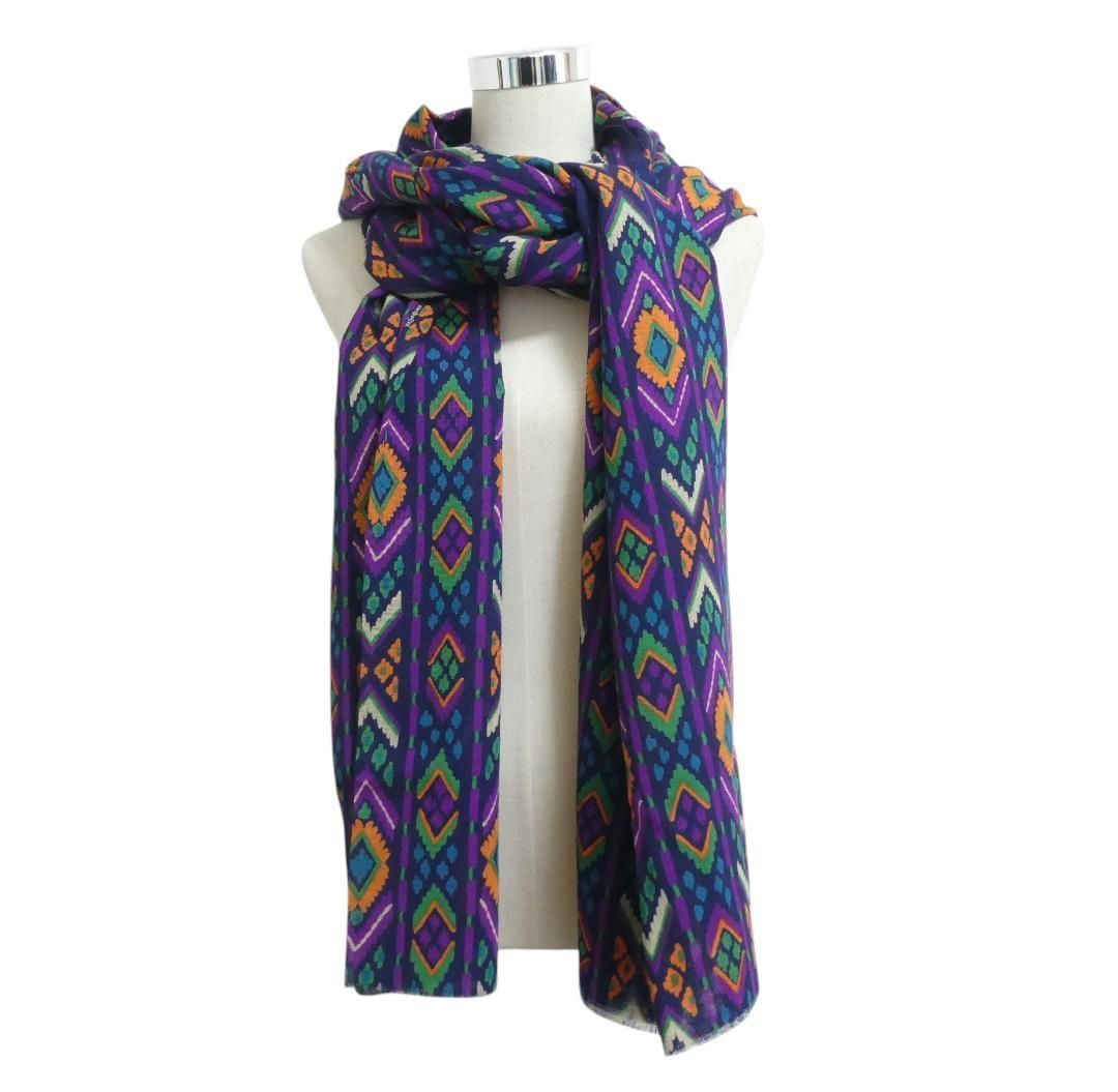 マフラー ネイビー