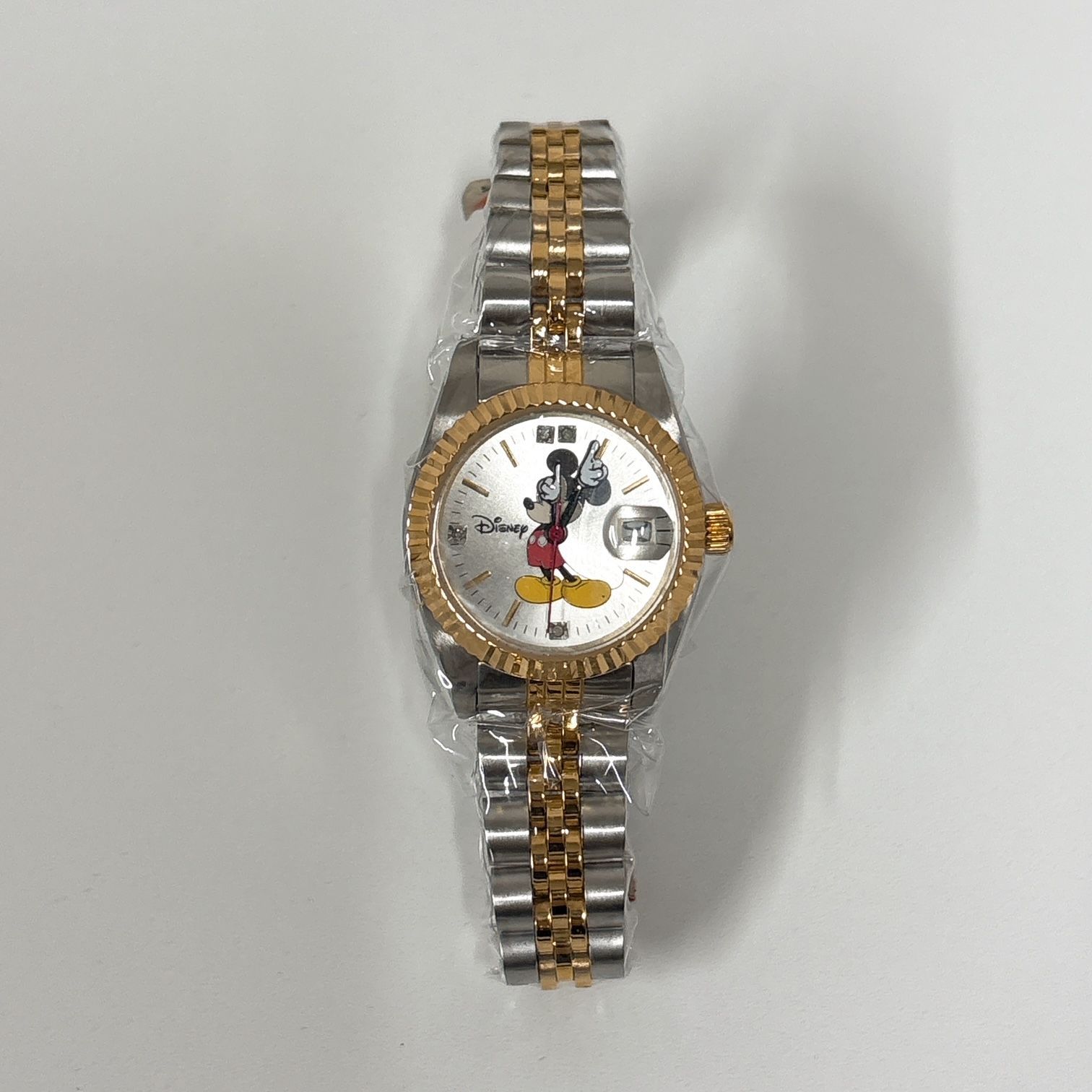 041-a】Disney ディズニー ミッキー 腕時計 シルバー ゴールド - メルカリ
