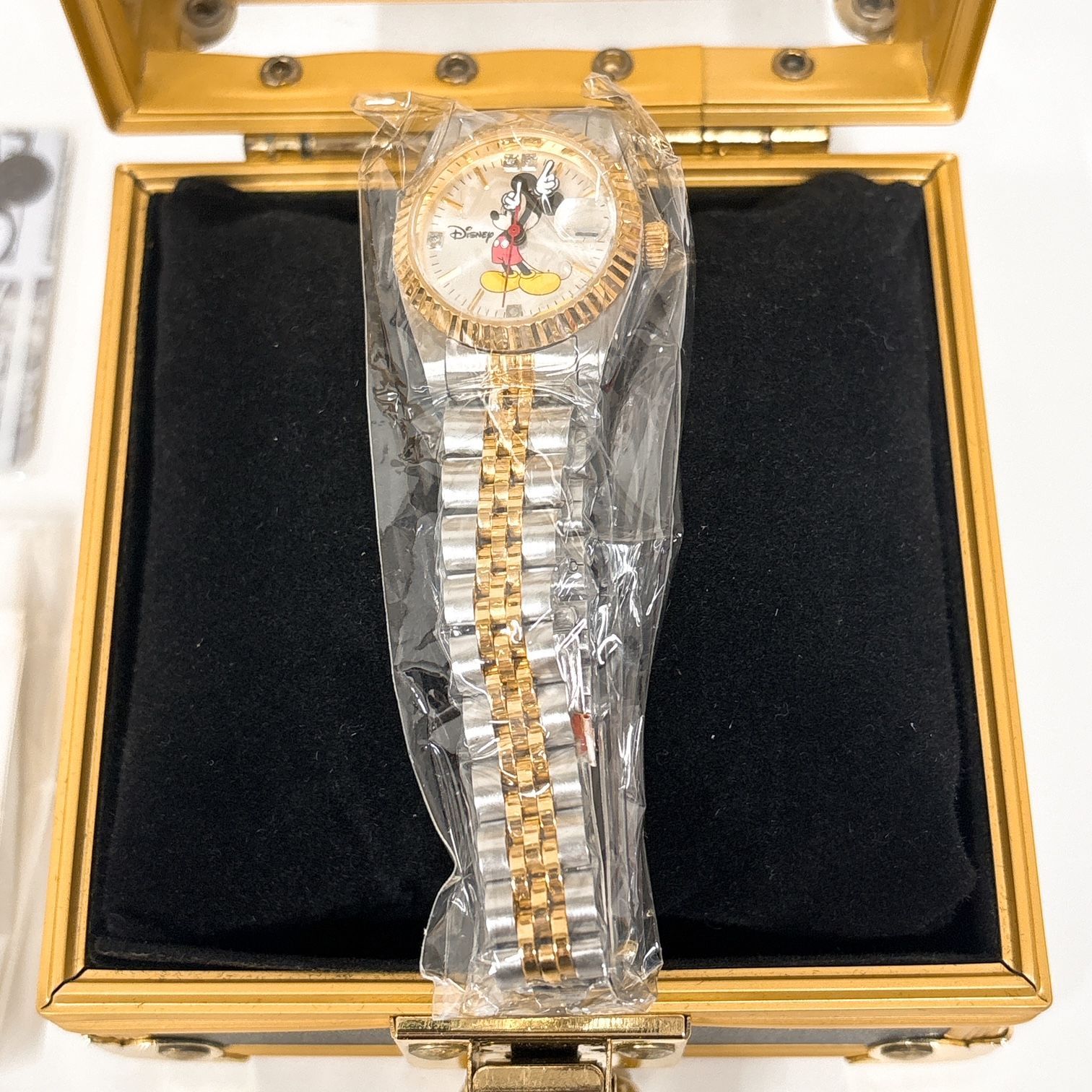 041-a】Disney ディズニー ミッキー 腕時計 シルバー ゴールド - メルカリ