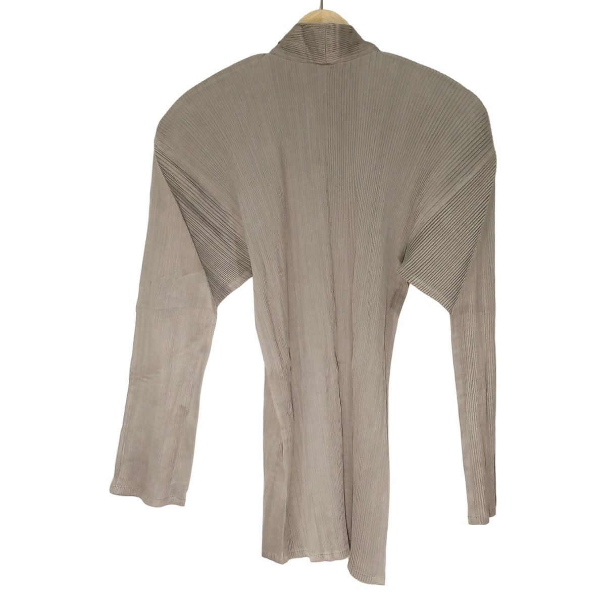 ISSEYMIYAKE イッセイミヤケ ワンピース サイズM レディース - グレー 長袖|ミニ|プリーツ