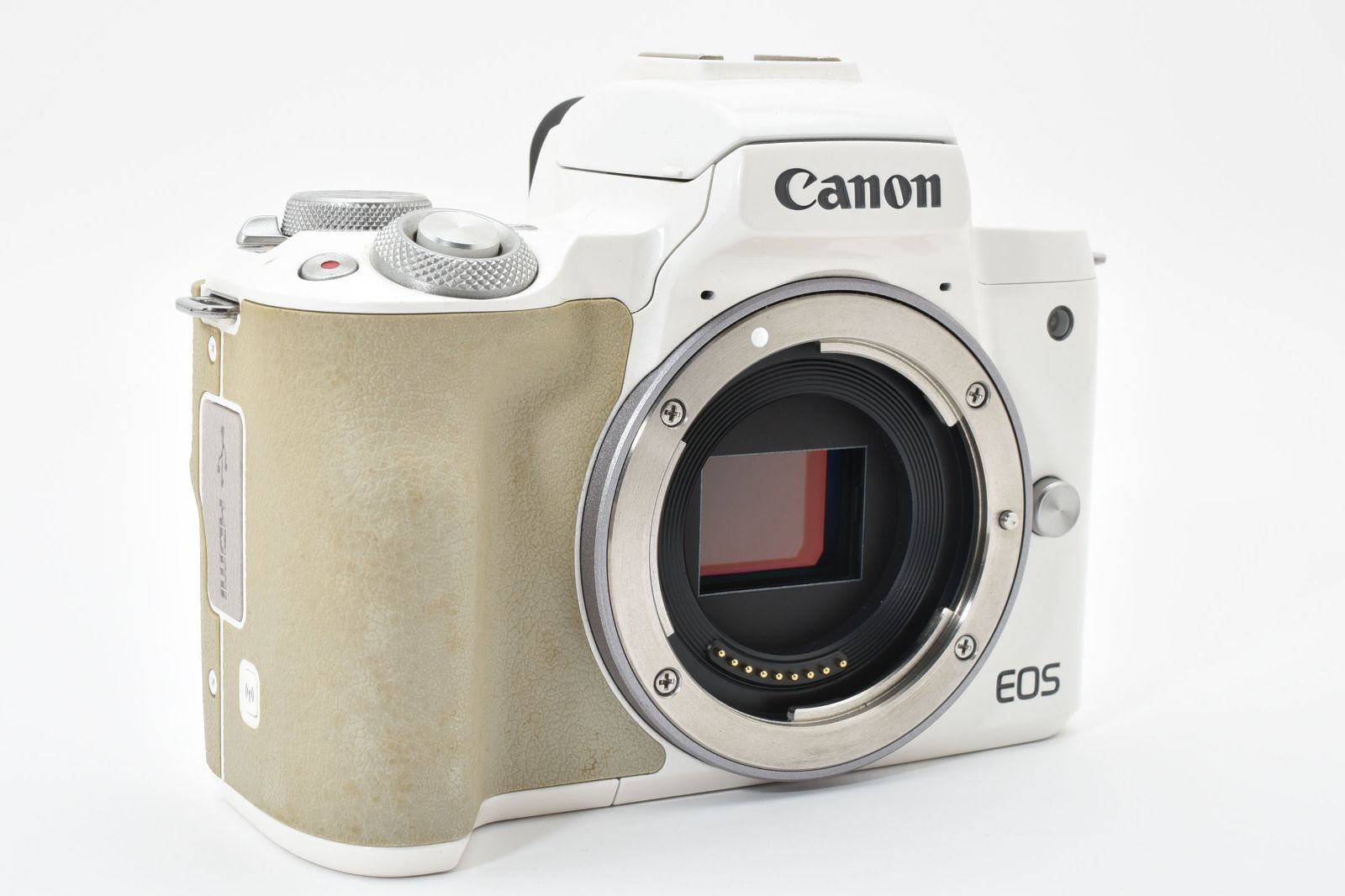  Canon EOS Kiss M ホワイト バッテリーチャージャーセット T 019 ミラーレス一眼 デジタルカメラ