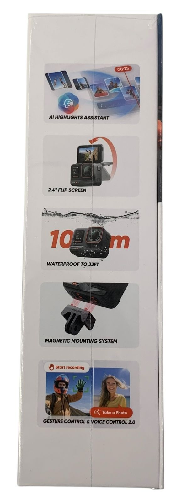 s 735 Insta 360 Ace Pro 8 K対応 アクションカメラ 高画質 手ブレ補正 防水 動画撮影 Vlog スポーツ アウトドア ♥