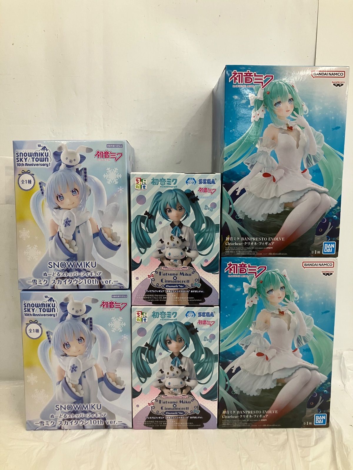 未開封 初音ミク 雪ミク クリオネ おすましver フィギュア まとめ 3種
