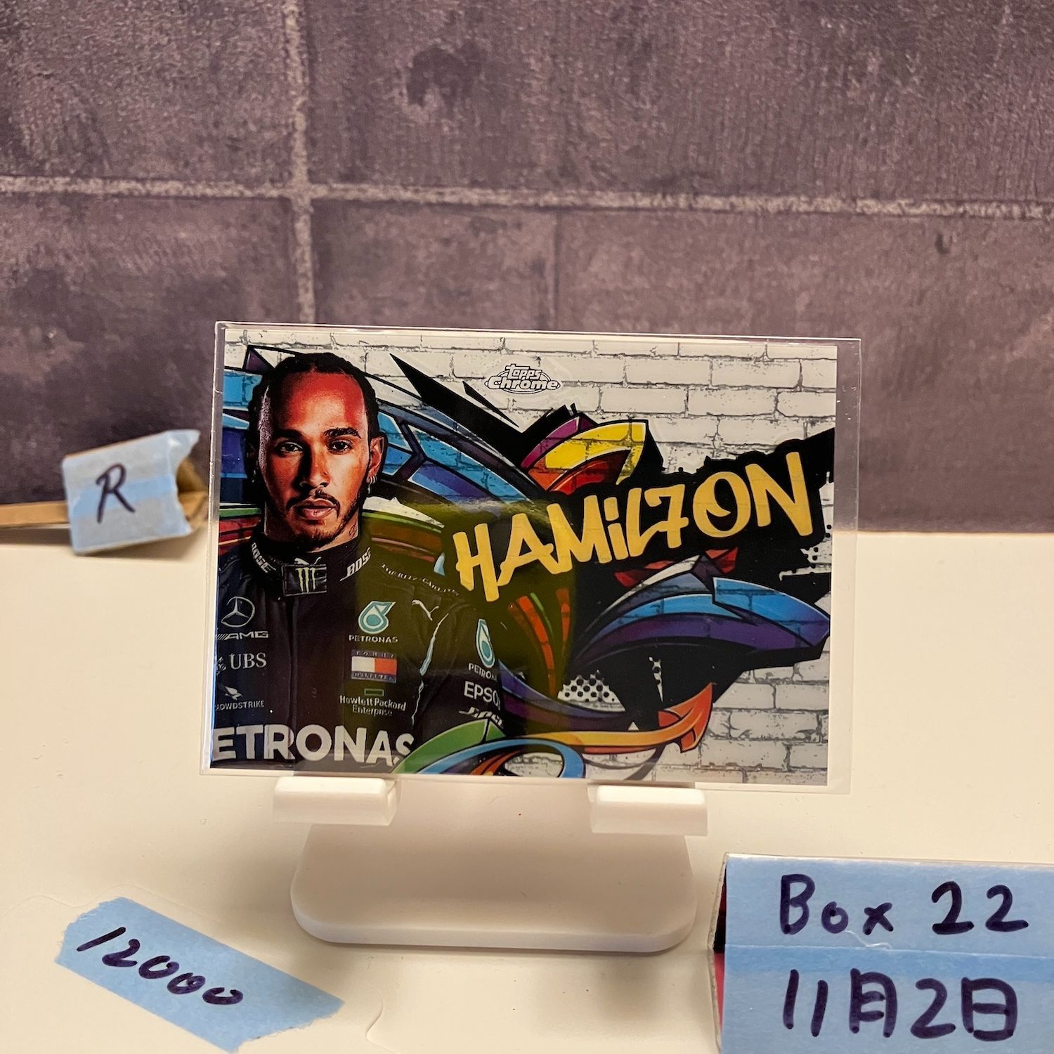 2020 Topps Chrome Lewis Hamilton Mercedes-AMG Petronas Formula One Team Refractor カード