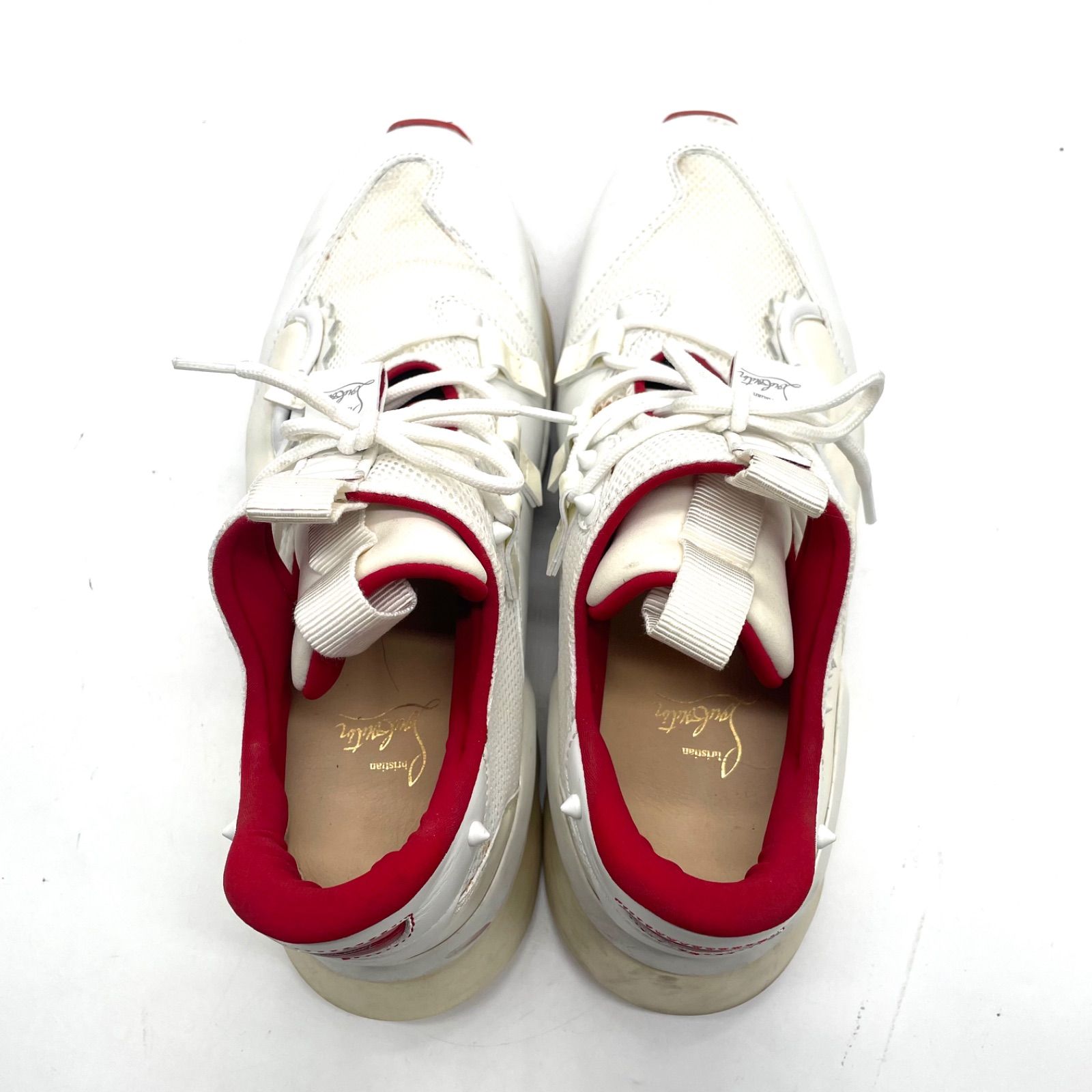 Christian Louboutin クリスチャンルブタン レッドランナー スニーカー 靴 スタッズ レッド 赤 ビジネスカジュアル スニーカー 