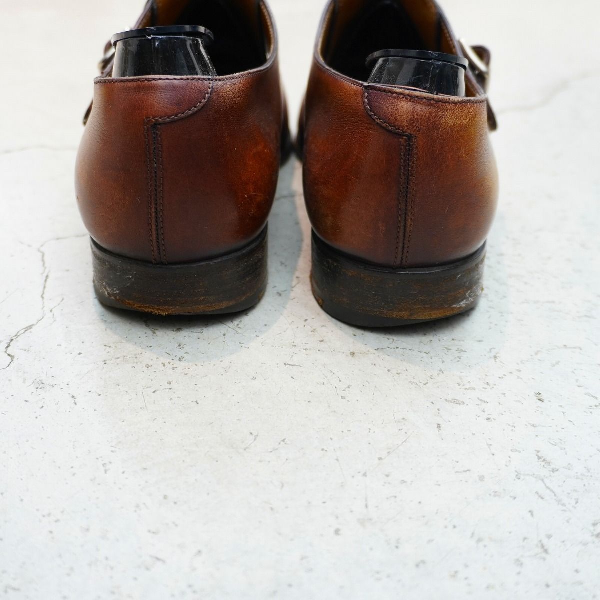 Berluti ベルルッティ パティーヌ レザー シングル ストラップ モンク