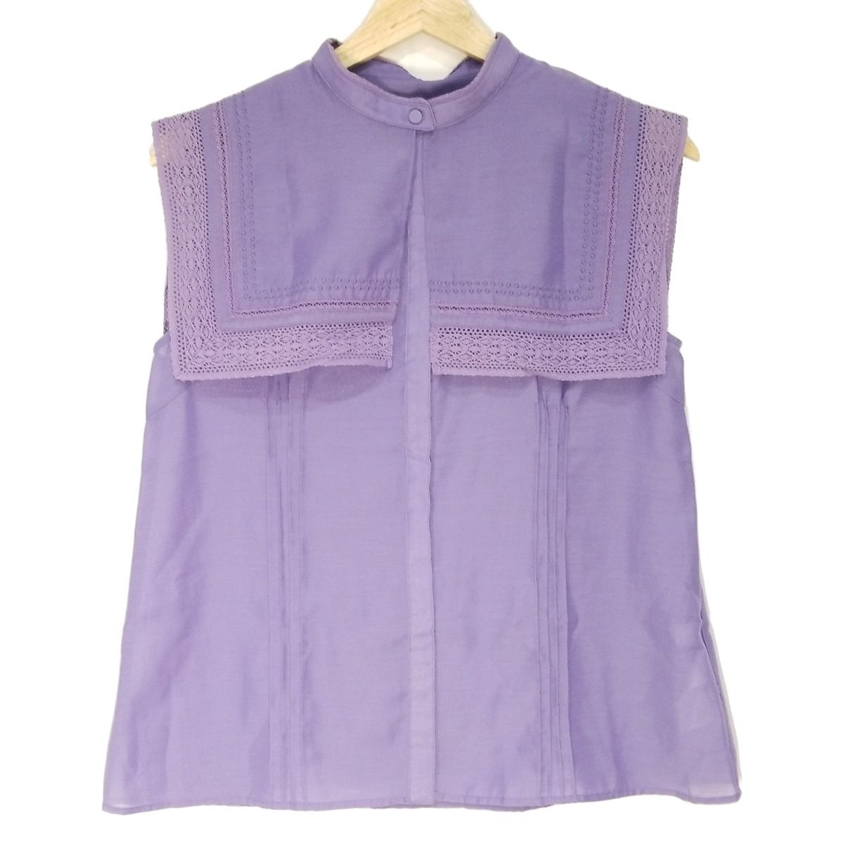 CELFORD セルフォード ノースリーブシャツブラウス サイズ36 S レディース - パープル