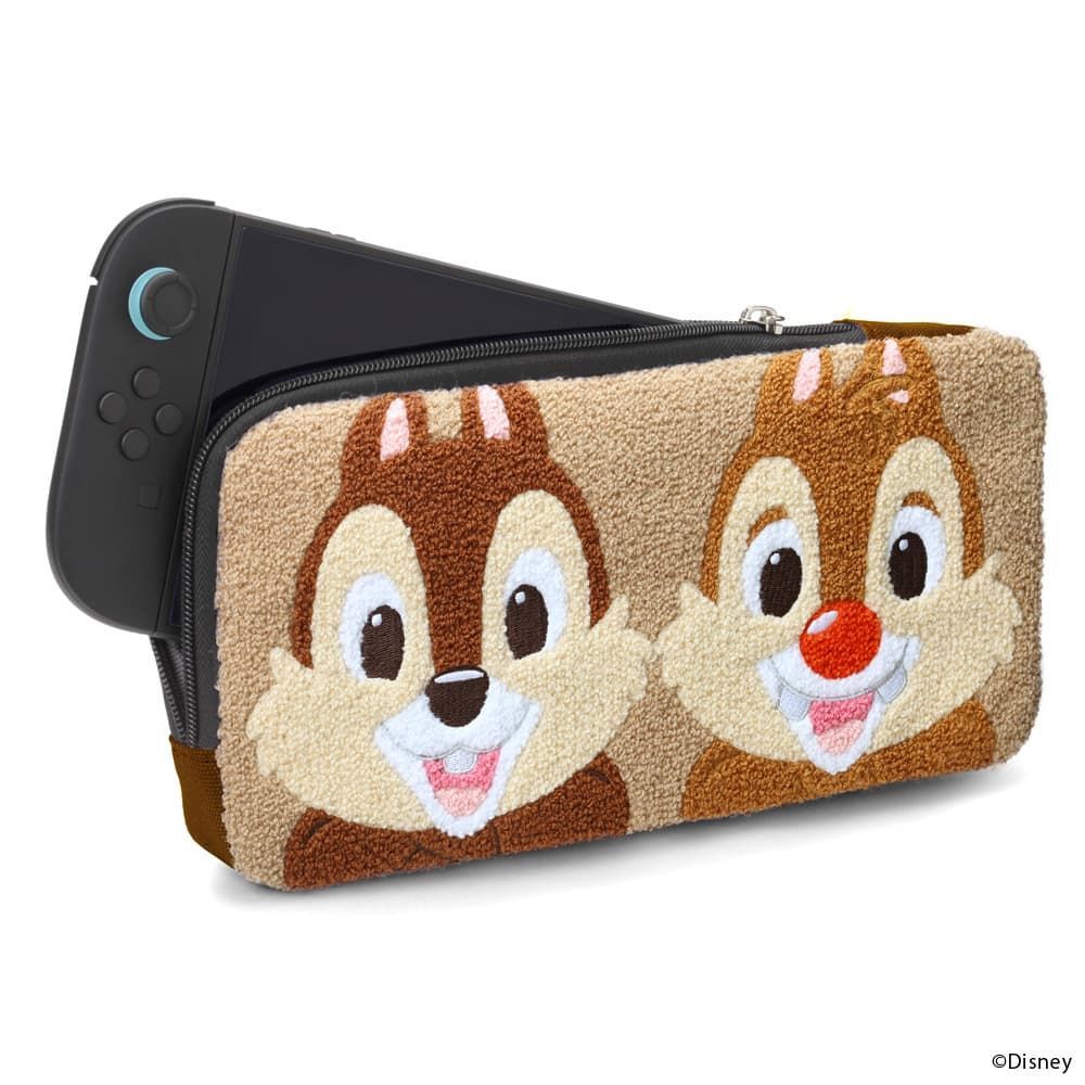 Switch2 ゲーム用 カバー ディズニー チップ＆デール サガラポーチ